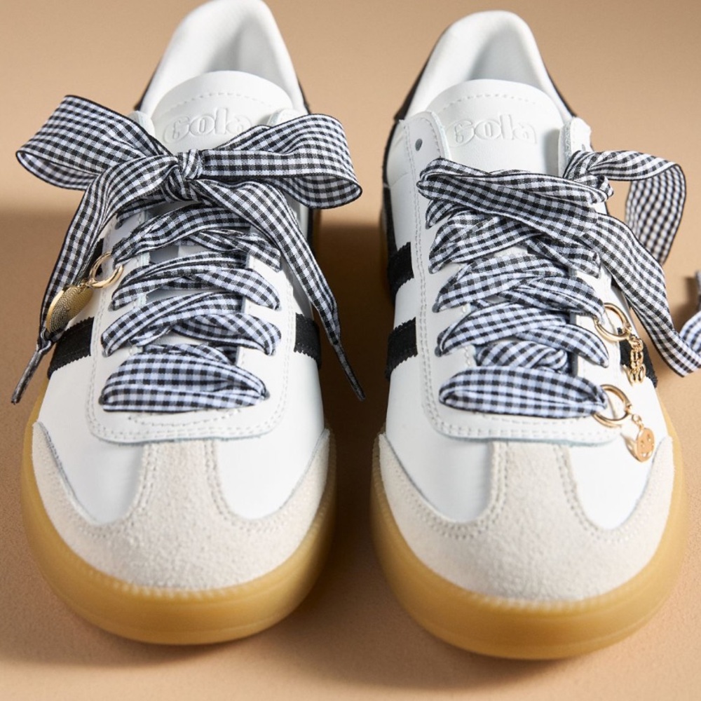 Anthropologie Shoe CHARMS and Checkered Shoe Laces NEW - Picture 3 of 8